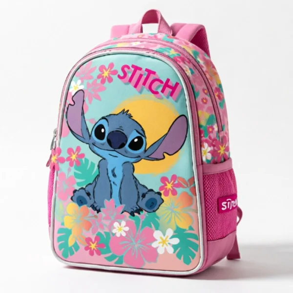 Disney Stitch 14.3" Backpack With 2 Compartments & 2 Side Pockets