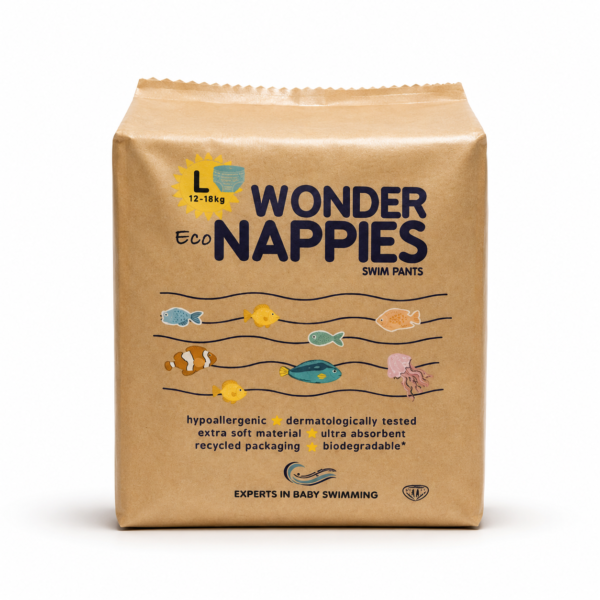 Wonder Nappies Eco Swim Pants - Large (L) 12–18 kg (15 Pants)