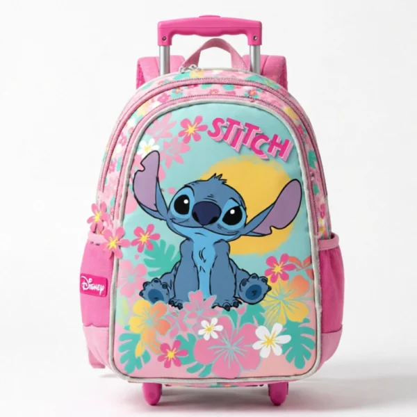 Disney Stitch 14.3" Trolley Backpack With 2 Compartments & 2 Side Pockets