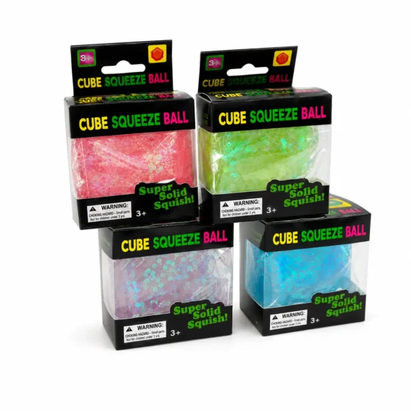 Cube Squeeze Glitter Cube