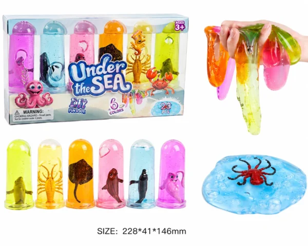 Slime With a Marine Animals In Pot