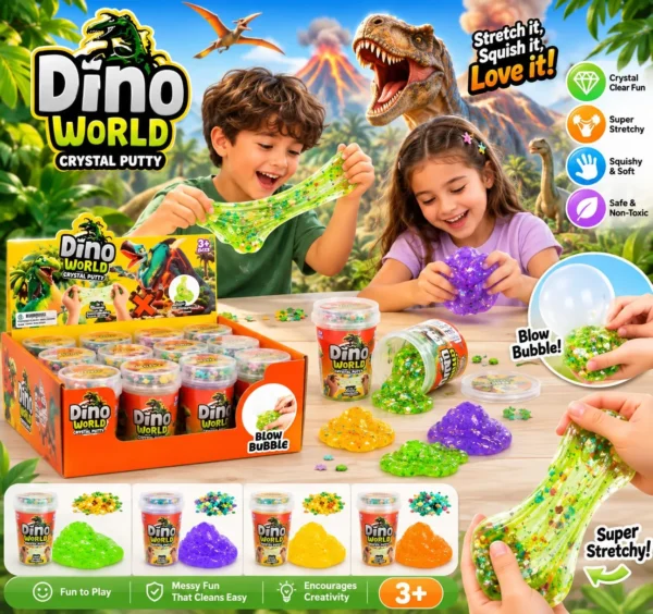 Dino Word- Crystal Putty