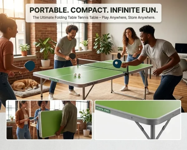 Table Tennis Table - 47 Inches (120x60x70cm)