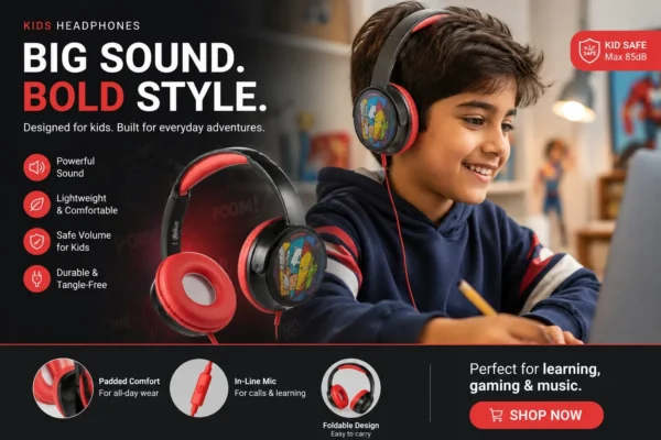 Volkano Disney - Avengers Auxiliary Headphones with Stickers