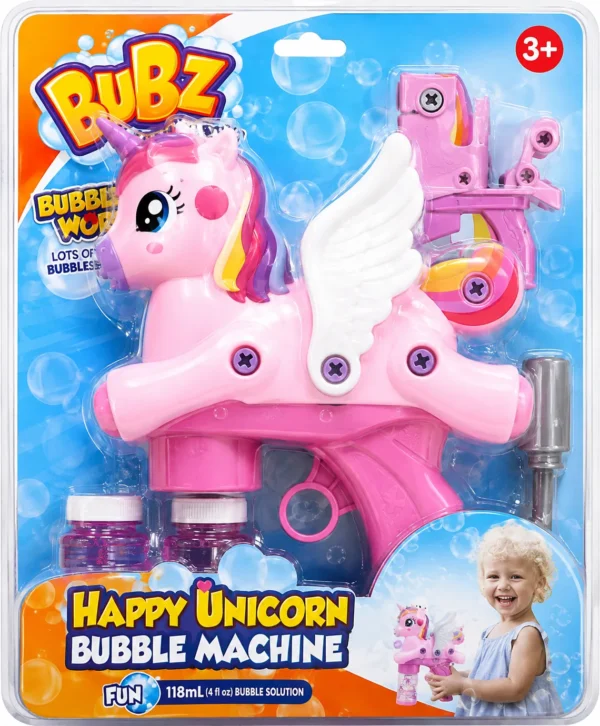 BB81238 Electric Diy Disassembly Unicorn Bubble Gun