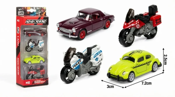 TAC-008 Alloy Sliding Simulation Car（4Pcs/Set）