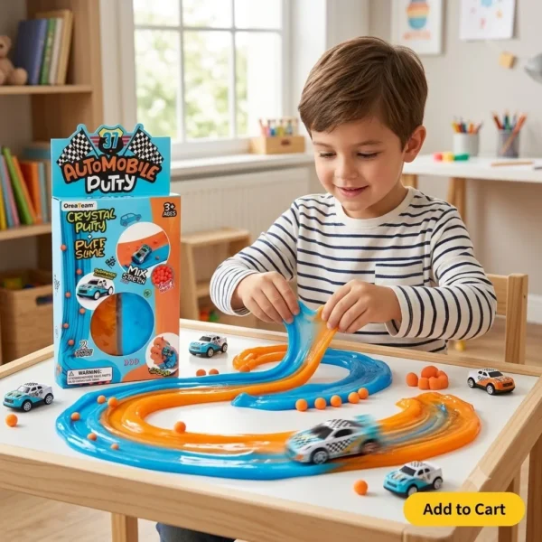Racing Putty - Crystal Putty And Puff Slime