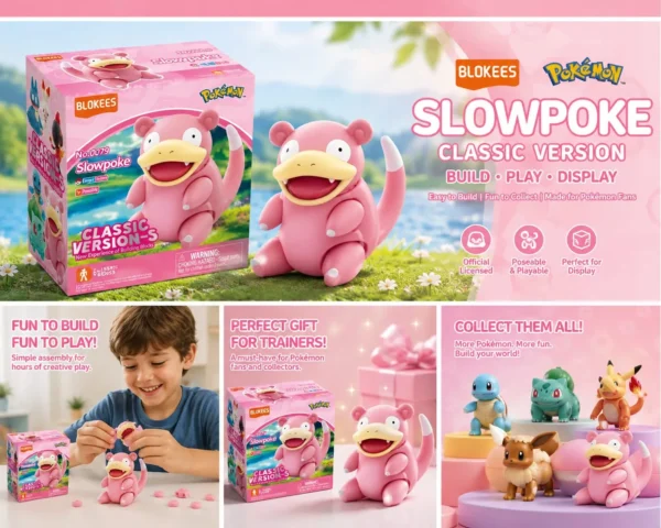 Blokees Figures - Pokémon 74010-Pokémon Classic Version CV-S - Slowpoke
