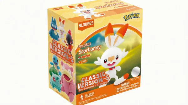 Blokees Figures - Pokémon 74011-Pokémon Classic Version CV-S -Scorbunny