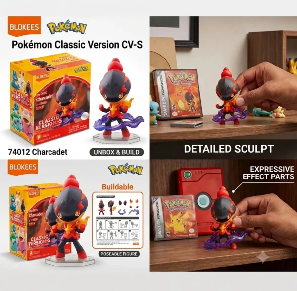Blokees Figures - Pokémon 74012-Pokémon Classic Version CV-S -Charcadet